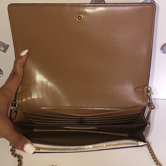 COACH💎CALLIE OMBRÉ QUILTED CALF LEATHER CROSSBODY - Picture 5 of 7